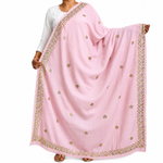 Kashmiri Embroidered Pashmina Shawl with Dubka Work