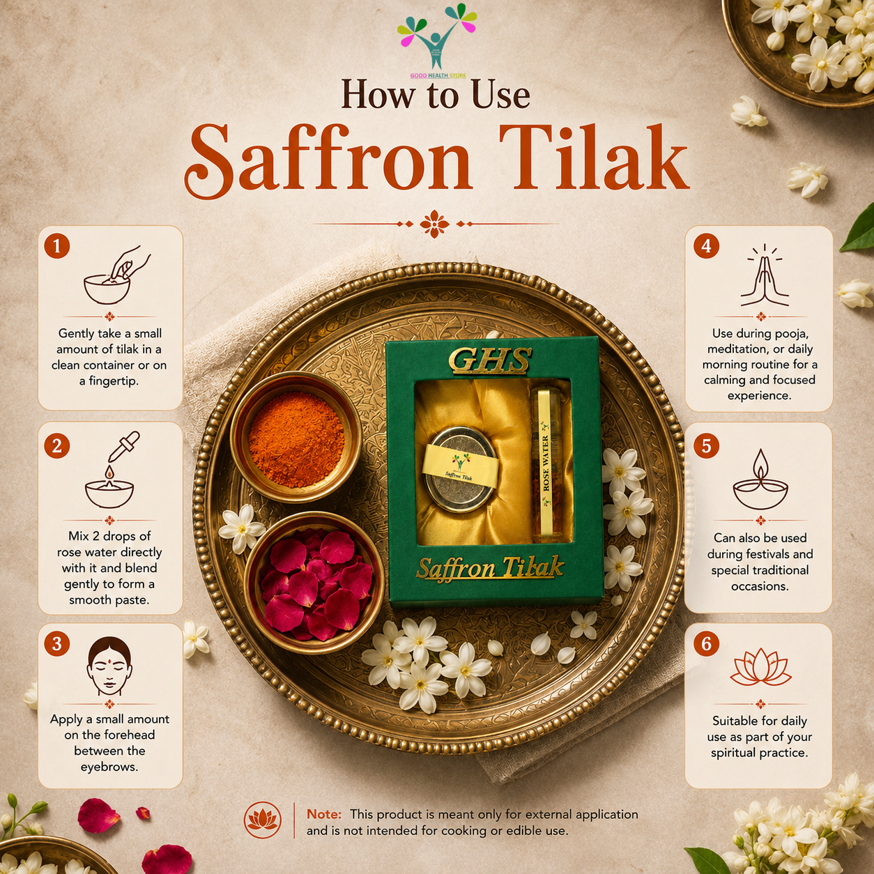 Kashmiri Saffron Tilak