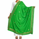 Kashmiri Embroidered Pashmina Shawl with Dubka Work
