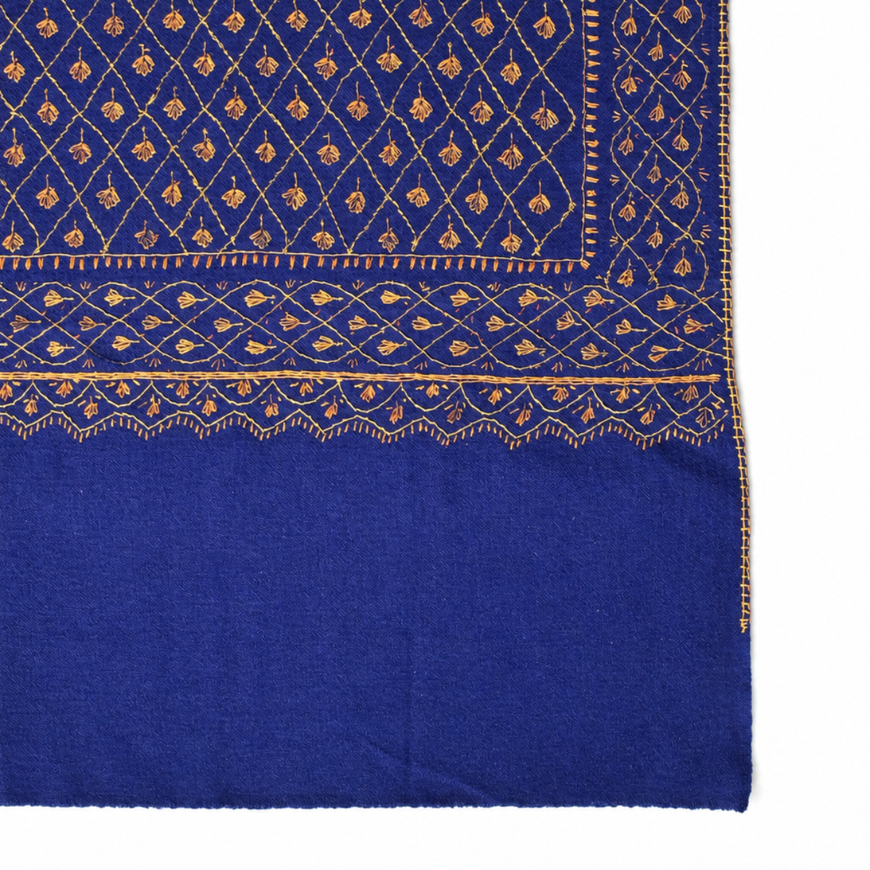 Kashmiri Pashmina Shawl with Sozni Work