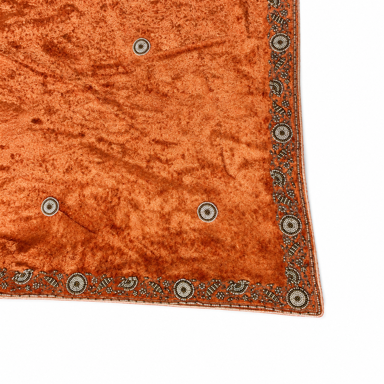 Kashmiri Velvet Shawl with Zari Work